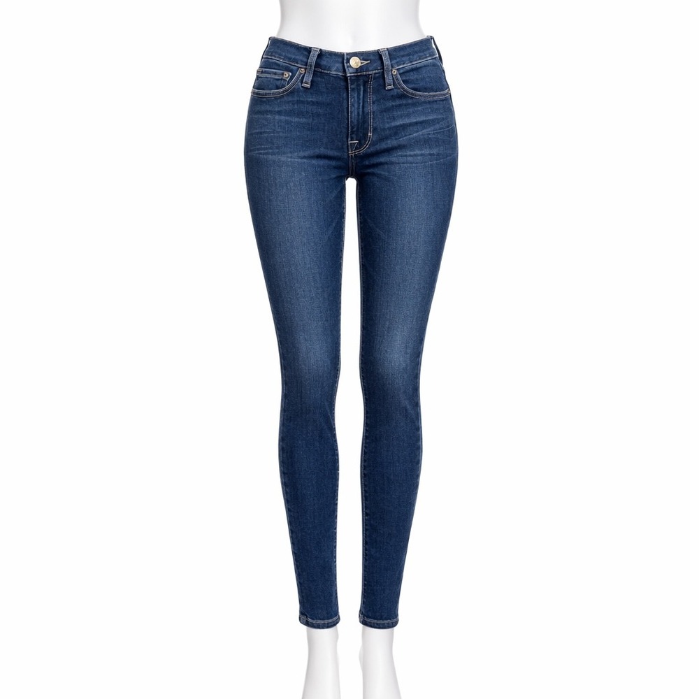 FRAME Denim Le Skinny de Jeanne Jeans Womens Size 2 25 Slim Fit Dark Wash Blue